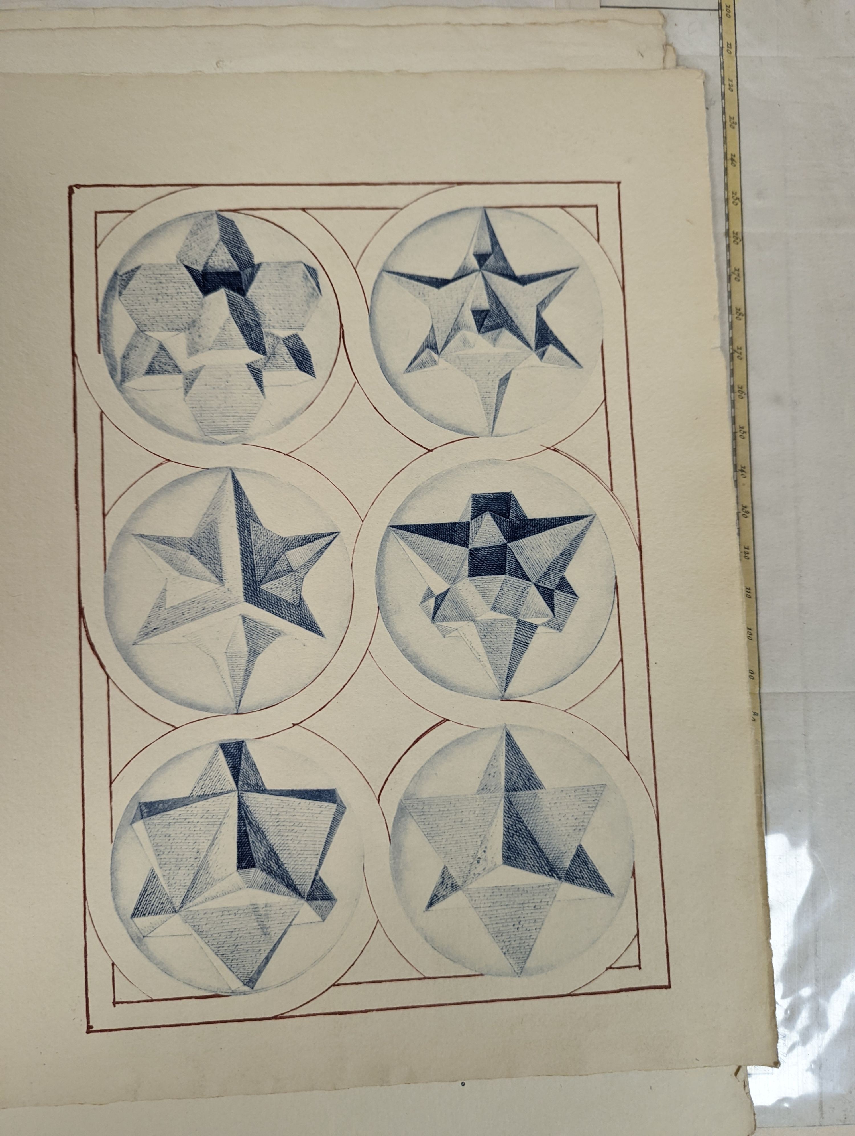 A folio of 18th/19th century maps and scientific engravings, including an engraving after Ludovico Lanberti, a map of the World plotting Bourgainvilles voyage of 1772